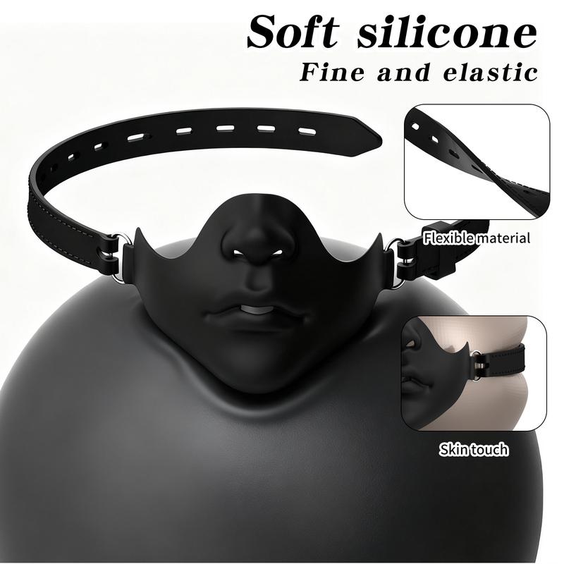NEW Mouth Gag Mask Leather Strap On Sex Bondage Breathable Ball Gag Dildo Fetish BDSM Erotic Sex Toys For Couple Adult Game 18+