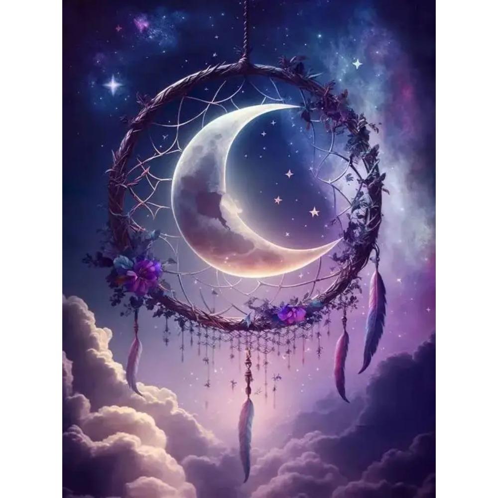 DIY Full Round Diamond Painting Cross Stitch 3D Baby Animal Home Decorative Art Moon Diamond Painting 5d Diamond Art Painting