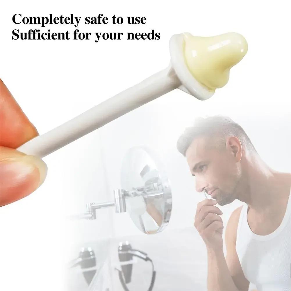 ערכת שעווה לאף | כוללת שעווה ומוליכים | ערכת הסרת שיער לגברים ונשים הסרת שיער מהאף ללא כאב ניקוי