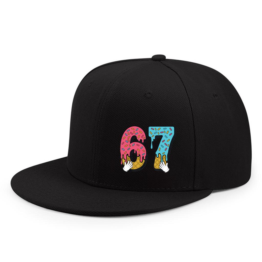 European and American hardtop flat hat fashion print men's and women's fashion adult hip-hop hat