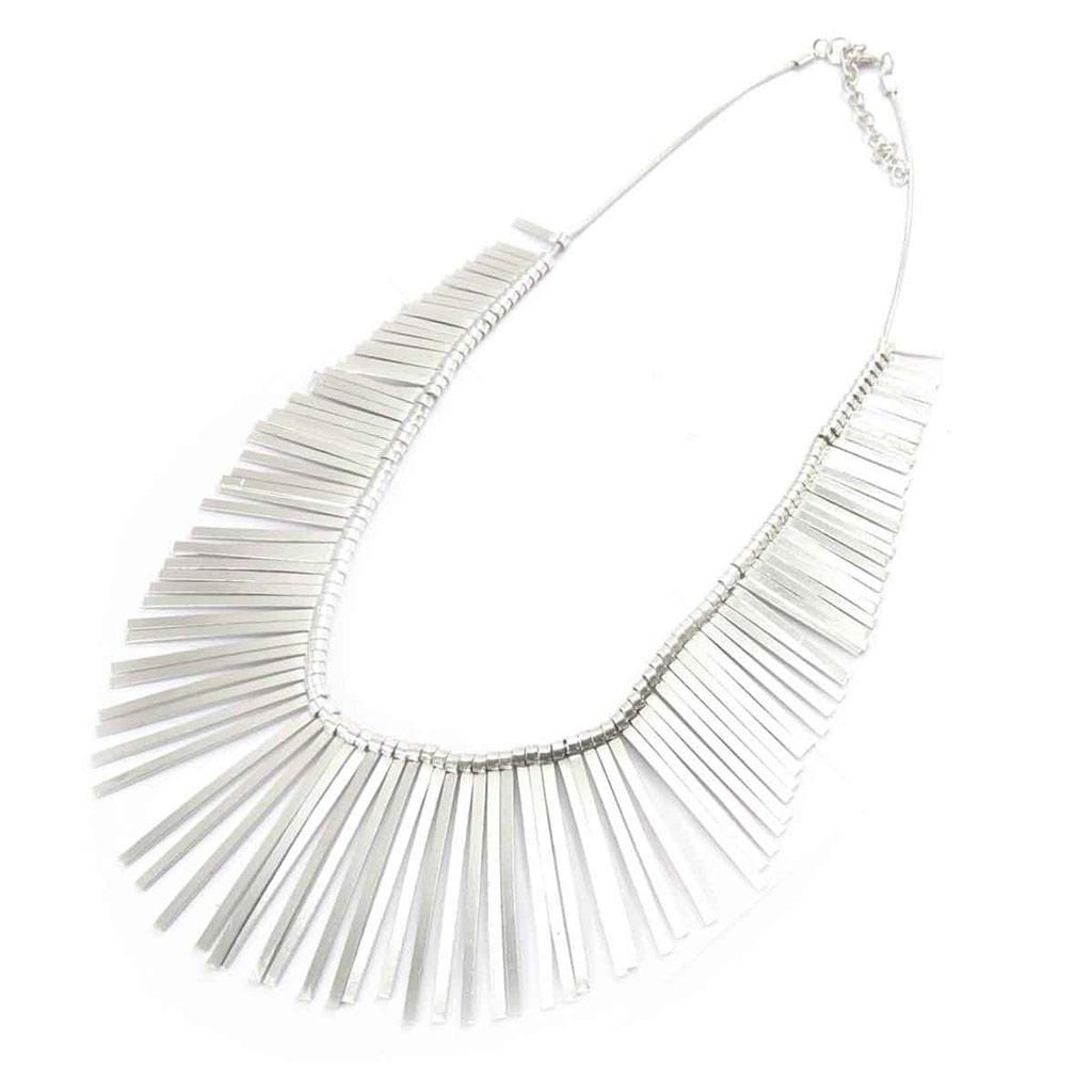 Les Trésors De Lily [J7957] - Silver 'Kilimanjaro' Necklace