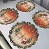 4 stuks Onderzetter Kerst Tafelmat Kerstman Koffiekopjes Matten Kerst Tafel Placemat Binnen Eten