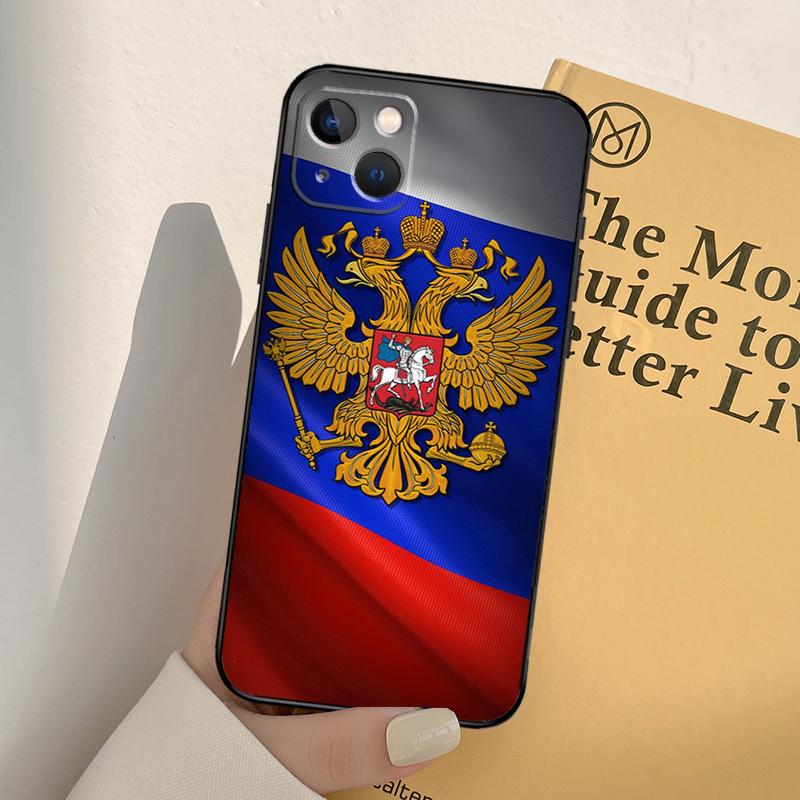 Russia Russian Flags Emblem Phone Case For iPhone 17 16 14 13 12 11 15 Pro Max mini XR 16e 15 16 Plus 17 Air Full Cover