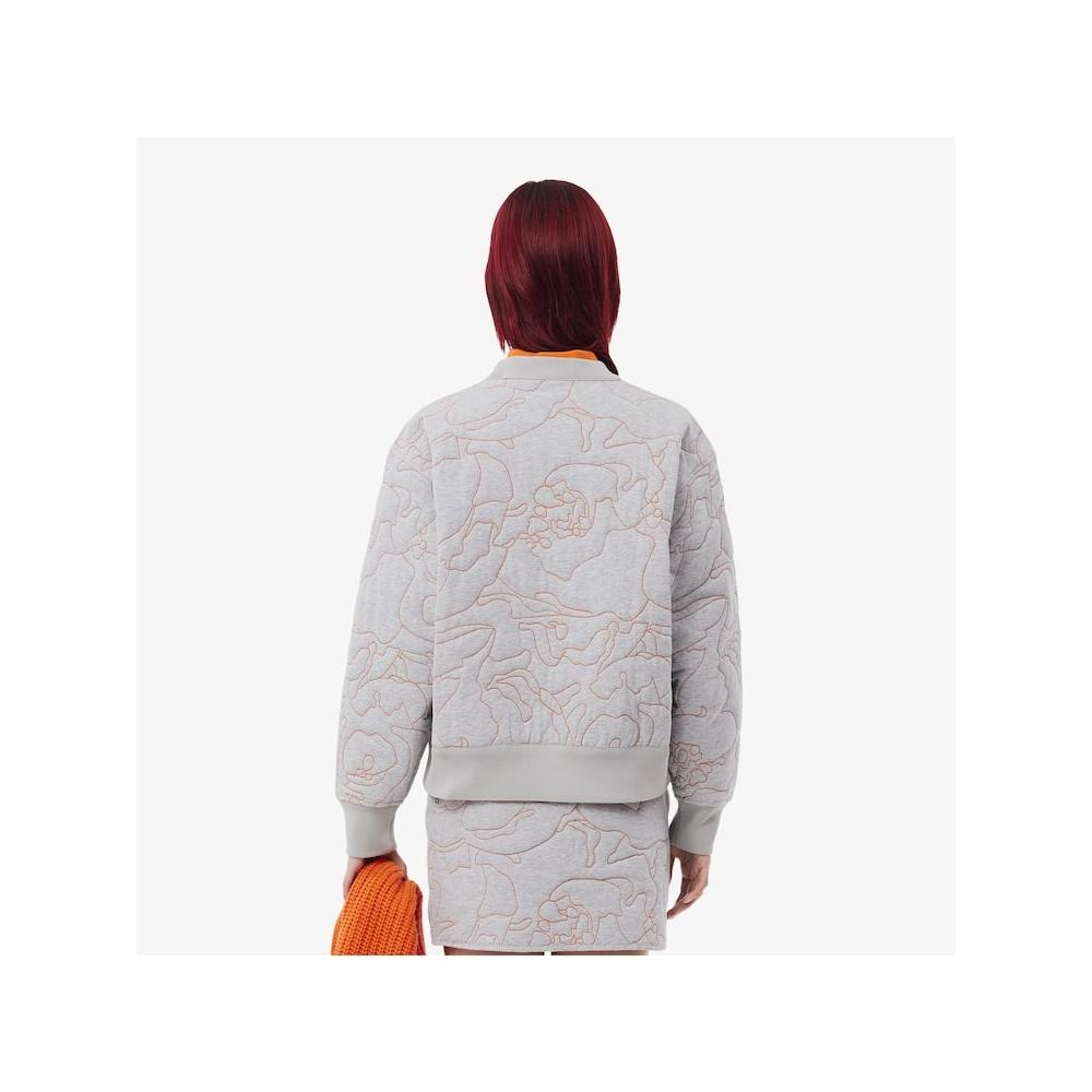 Lacoste Women S Flower Pattern reverSible Padded SweatShirt Sf2686 54n 2kq q2nSf2686 54n2kq