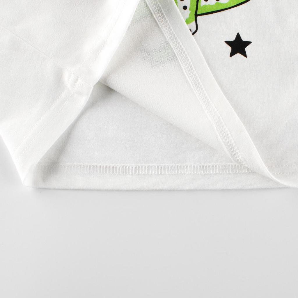 27kids 2024 Neues Herbst Dinosaurier Langarm Fake Zweiteiler T-Shirt für Jungen