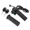 2 PCS Electric Bike Throttle Grip Kit Speed Control Grip with 4 Indicator Lights Cruising Function