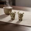 Mini Messing Chinesische Qilin Figuren Mit Exquisiten Geschnitzten Details Perfekt Für Home Office Schreibtisch Dekoration Sammlung Geschenk
