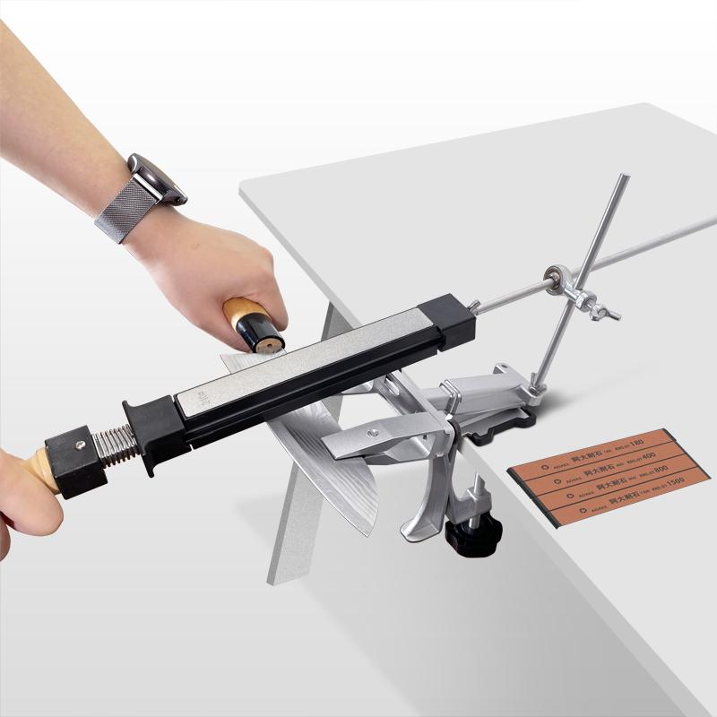 Profesionální ostřič nožů Slitina hliníku Ostřič s pevným úhlem Diamantový kámen Brusný kámen Kuchyňské nářadí Ostřící stroj Nože
