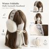 Lace Design Cold Proof Earmuffs Plush Material Windproof Earmuffs Plush Earmuffs  Winter Season