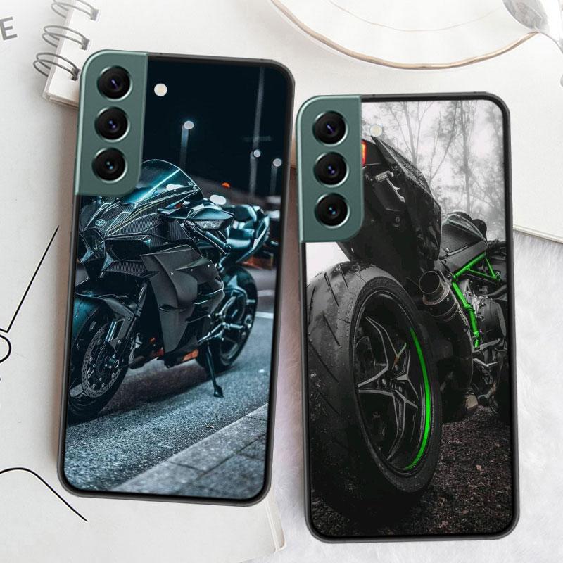 Luxury Car Motorcycle H2R Phone Case For Samsung Galaxy S22 S25 Ultra S21 S10 Plus S26 Edge S20 S23 S24 FE Cover Silicone So
