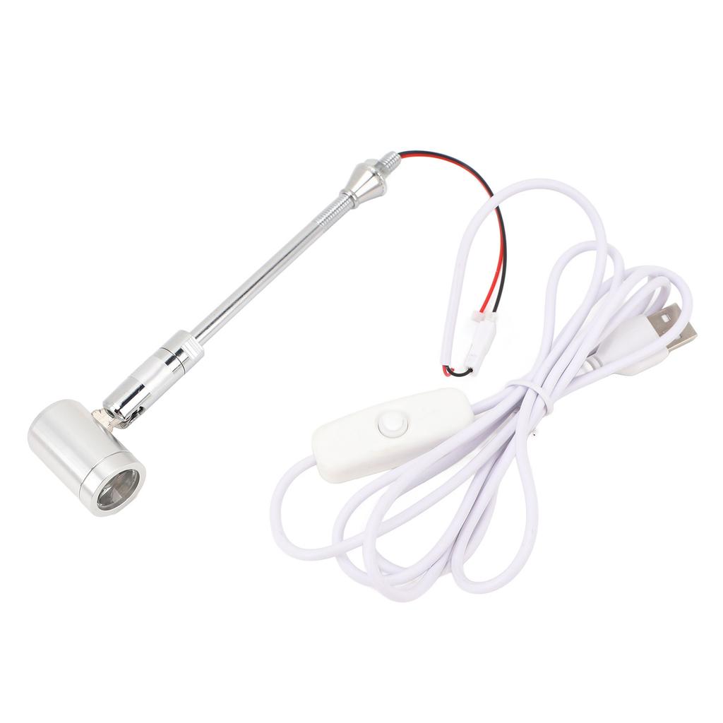 LED Stående Smykkespotlight 180 grader Roterbar 100LM 25 grader Strålevinkel USB 1W Utstillingsskapspotlight