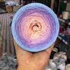 300g Organic Lace Cotton Blend Cake Roll Long Section Dyeing Yarn Hand-woven Shawl Scarf Skirt Hat Crochet Wool