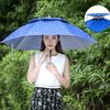Portable Outdoor Rain Umbrella Hat Fishing Hats Foldable Sun Shade Waterproof Camping Fishing Headwear Cap Beach Head Hats