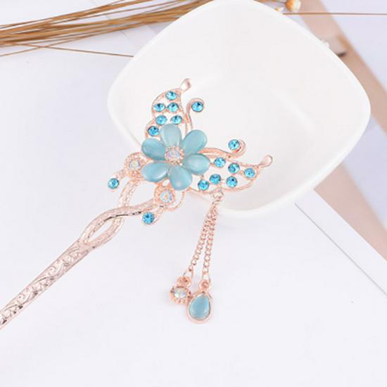 Women's 2026 Spring/Summer Chinese Tassel Alloy Hairpin - Qipao Hair Accessories