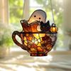 Acrylic Halloween Window Hanging Decor For Indoor Outdoor Fall Party Home Decoration Durable Unbreakable Design