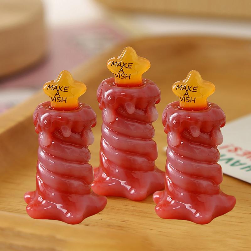 

3Pcs Mini Star Candles – Dollhouse Christmas Scene Decor & Home Decoration Accessories