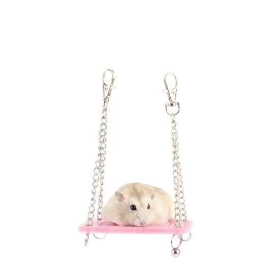 Small Pet Animal Hanging Swing Chew Play Toy for Hamster Chinchillas Guinea Pigs