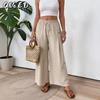 Women's Fashion Casual Solid Color Print Pants & Capris