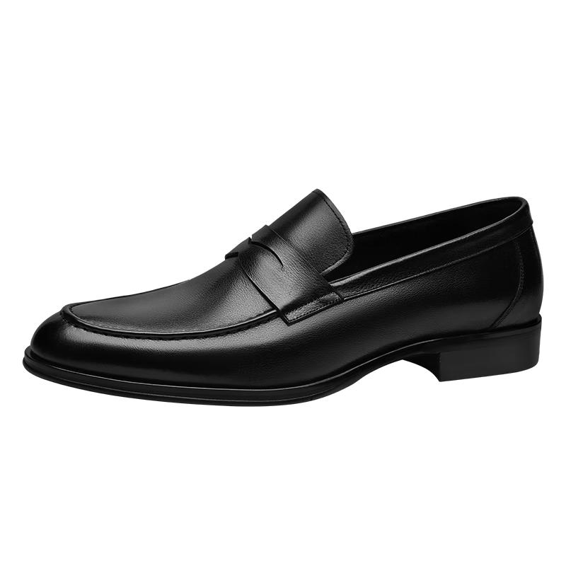 Goldlion Men s Lightweight Business Casual Slip-On Leather Shoes 42