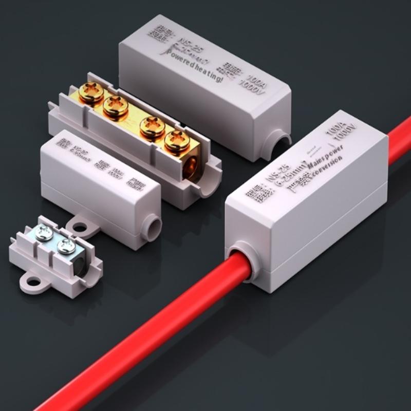 Wire Connector High Power Splitter Quick Electrical Cable Brass Terminal Blocks Junction Box Connectors Large Current Conductor