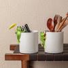 Green Atmosphere Umbrella Frogs Flower Pot Pendant Frogs Sculpture  Outdoor Home Decoration