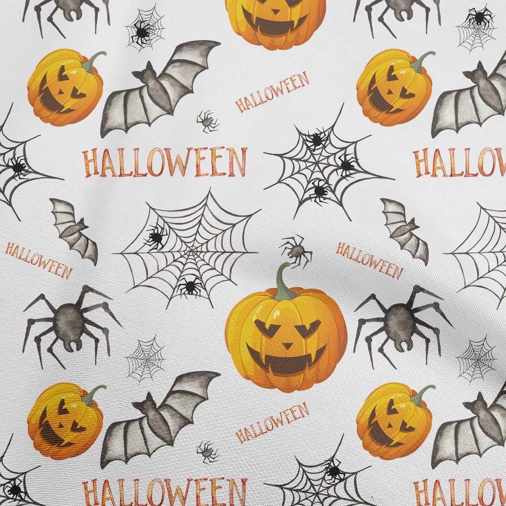 oneOone Bawełna Elastyczna Niebieska Tkanina Halloweenowa Tkanina do Szycia Na Metry Drukowana DIY Odzież Materiały do Szycia 40 Calowy