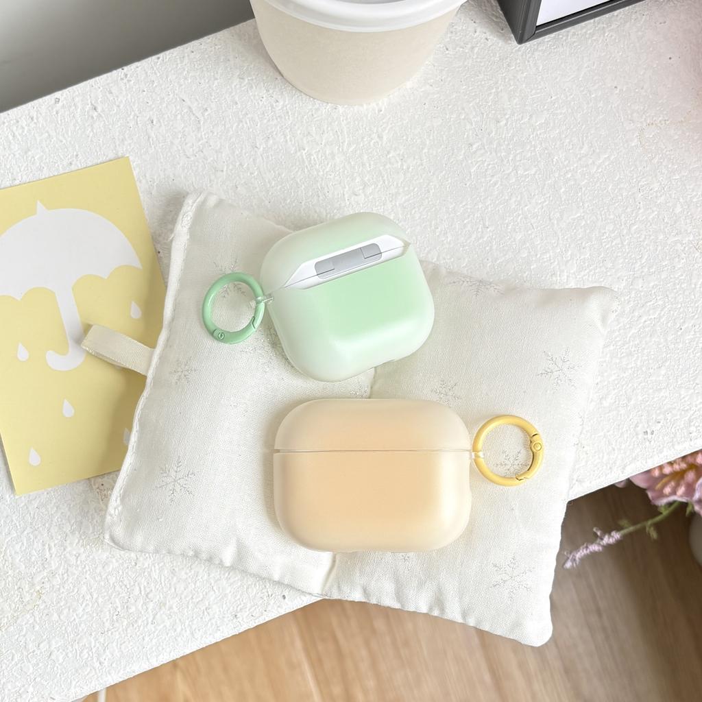 Cute Chic Macaron Series Colore Smudging Matte Earphone Protective Case Cover For AirPods 1 2 3 4 Pro Pro2 Pro3