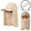 Unisex UV Protection Hat with Detachable Flap – Quick-Drying Sun Hat for Climbing and Fishing