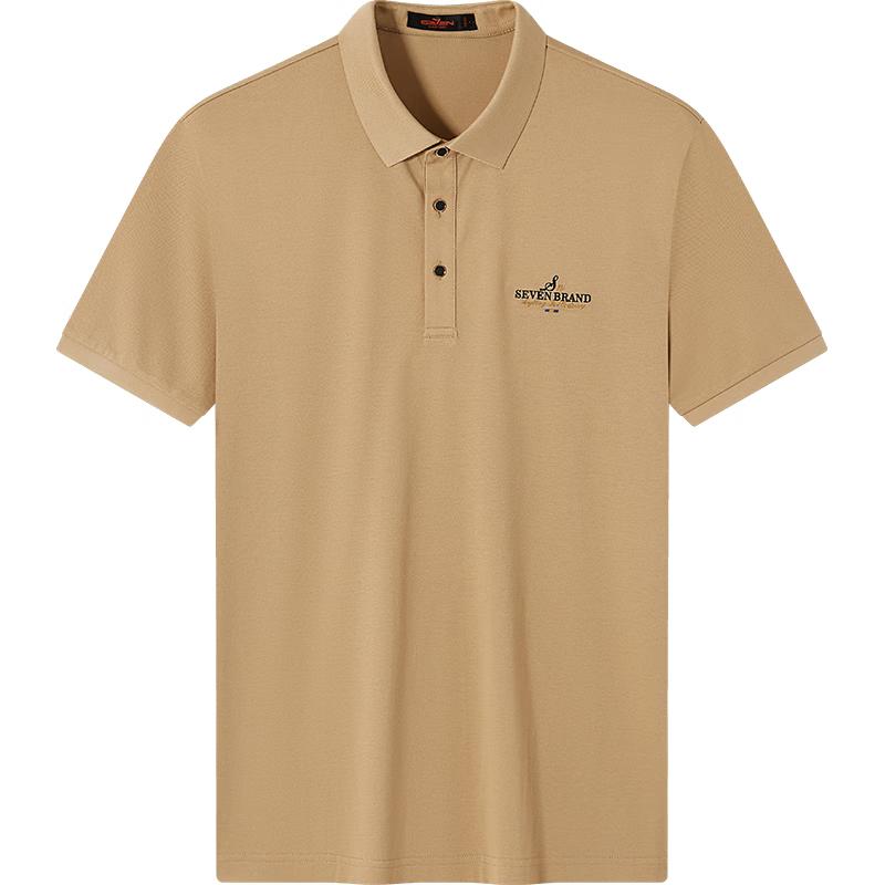 Qipai Men s 3A Antibacterial Short-Sleeve Polo Shirt 2XL