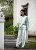 Women's Hand-Stitched Retro Chinese Frog Button Cotton Linen Shirt