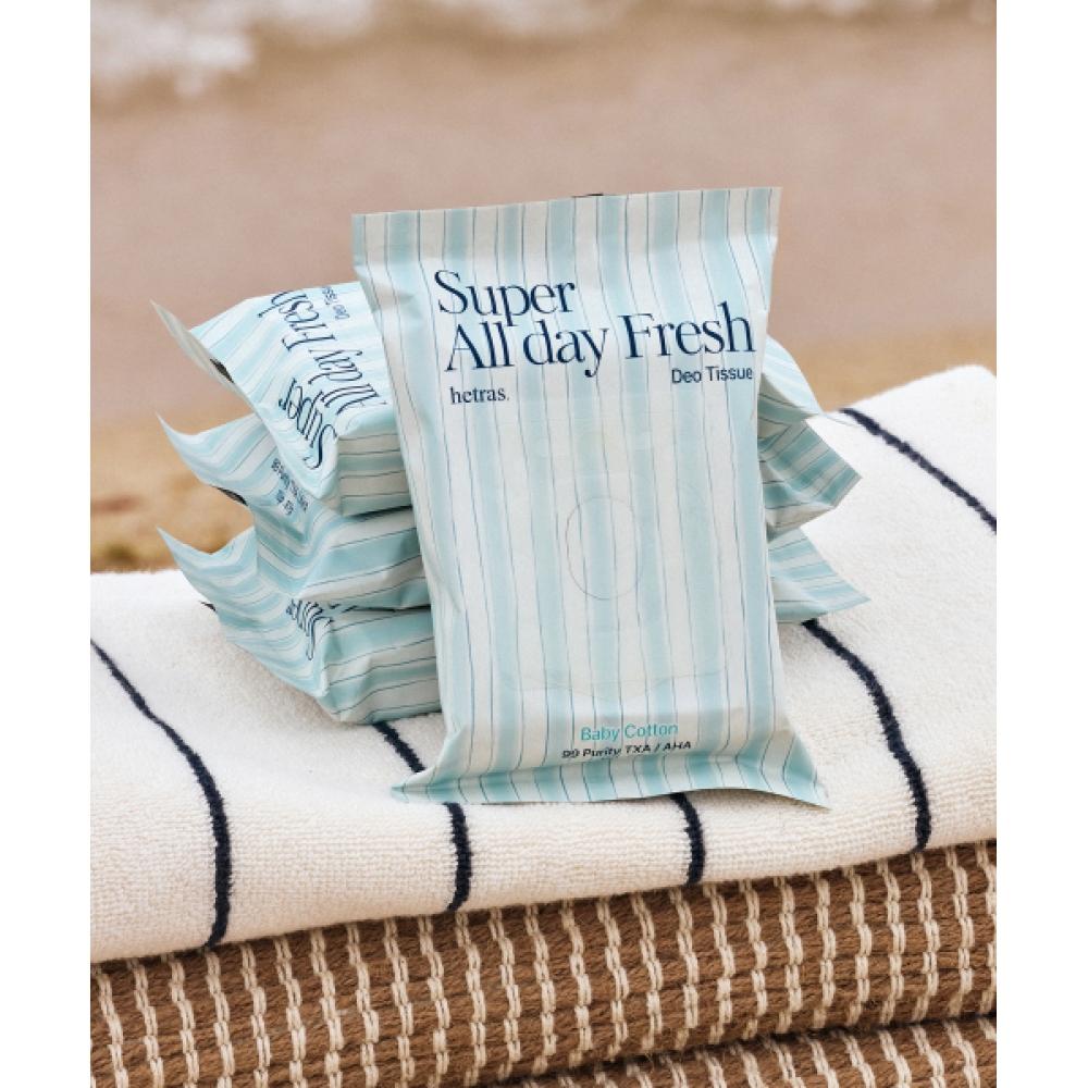 Hetras Beauty Super All Day Fresh Deo-Tücher Packung mit 3 Stück