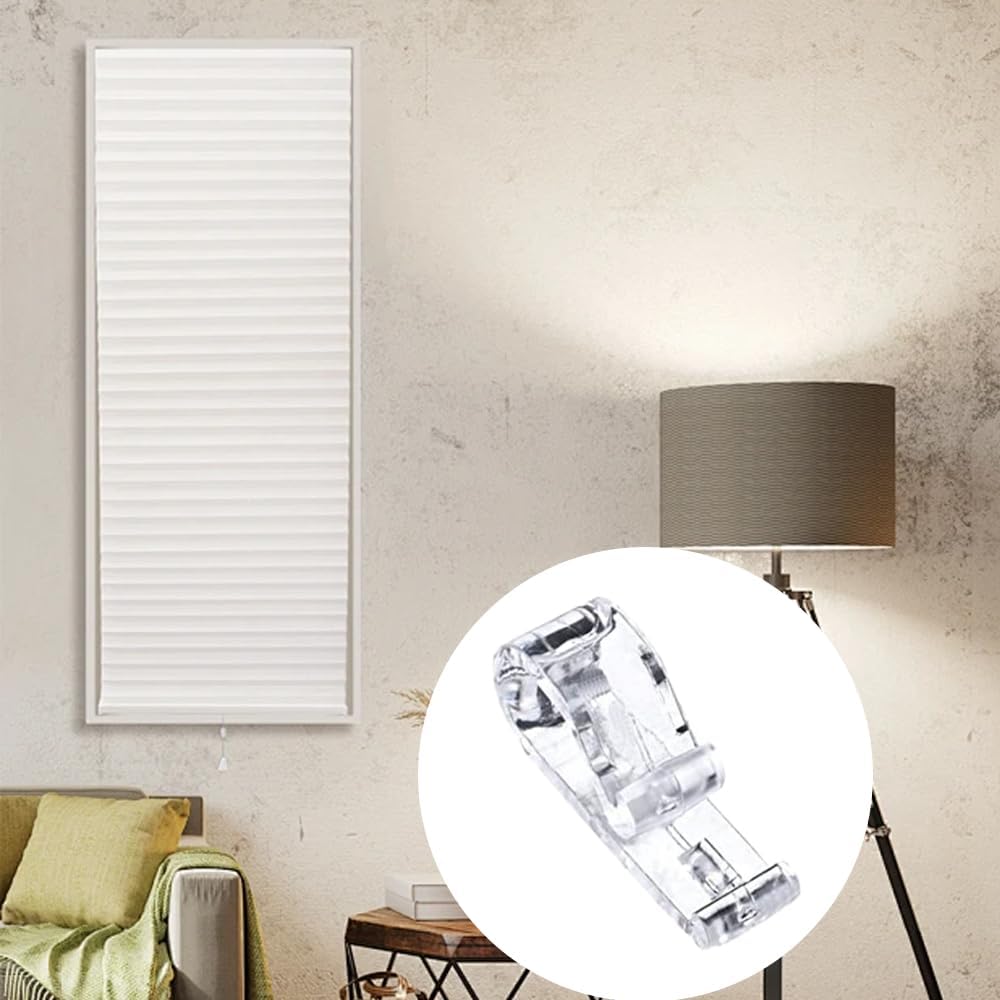 8 Pcs Roller Shade Clear Saftey Chain Retainer and Cord Guide Fixation Hook P Clip, Fixation Hook Bead Chain Tension Device with Screws for Roller