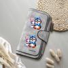 Cute Cartoon Printed Long Wallet PU Leather Multi Card Holder Fashion Women Casual Purse