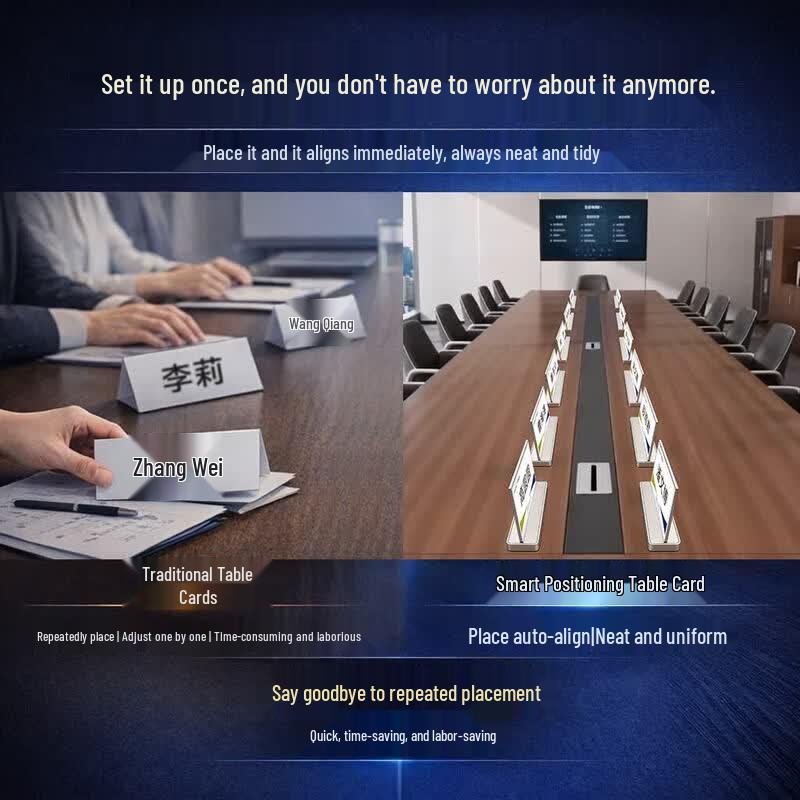 Bupin E6 7.5-inch Double-Sided 4-Color E-Ink Electronic Meeting Nameplate (CN version)