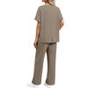 Women's Two,Piece Summer Slightly Loose Top And Pants Casual Set