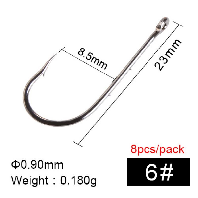 FTK Baitholder Hook With Double Barbs Long Shank Circle Sea Fishing Bass Saltwater Boat