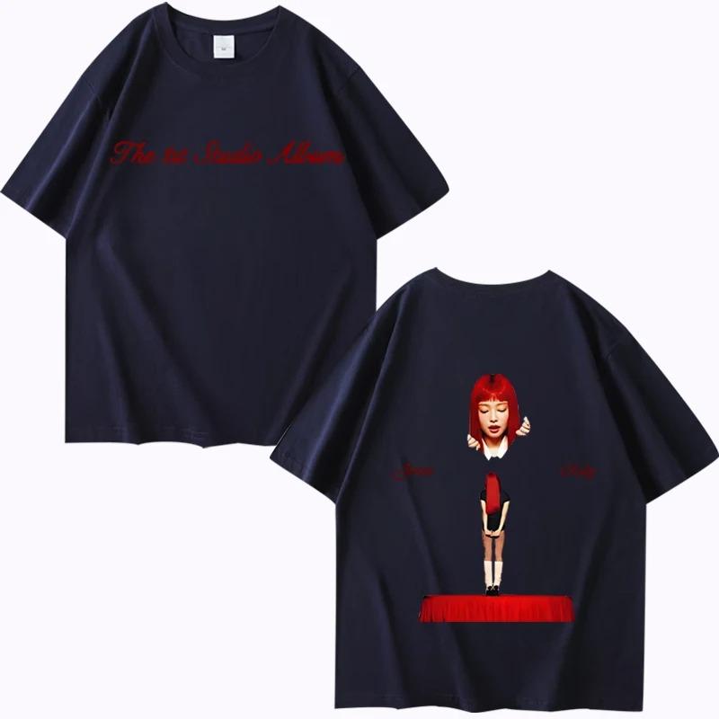 Kpop Jennie Ruby The 1st Studio Album Merch T-shirt Men Women 2026 NEW Fashion Cotton Short Sleeve Print Summer Unisex Tops