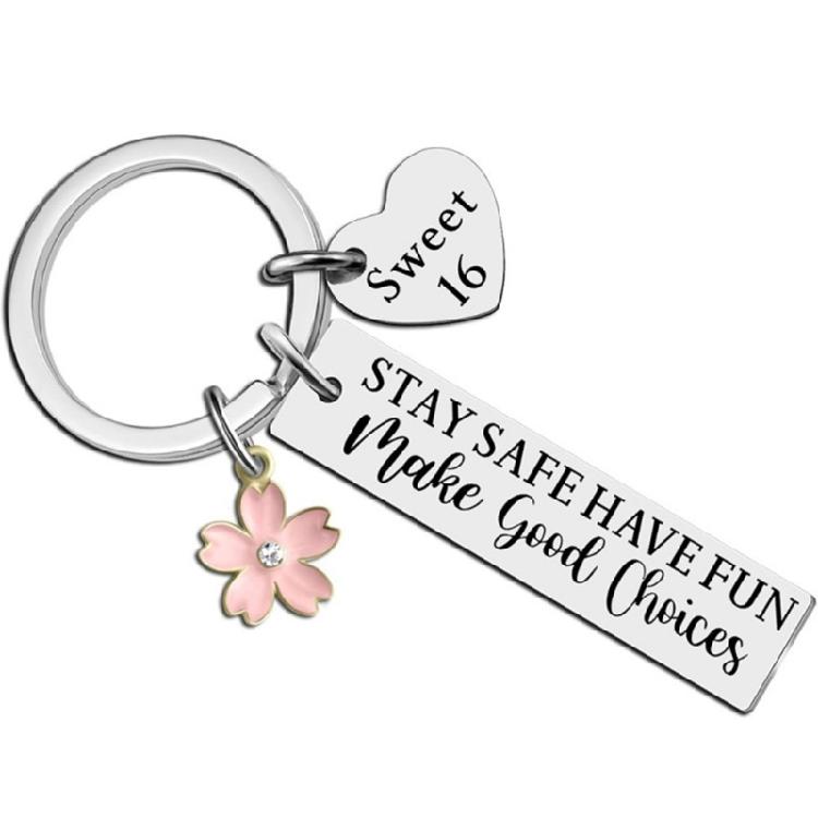 Unique Friendship Keyring Stainless Steel Key Chain Never Fades Or Breaks Birthday Christmas Gift
