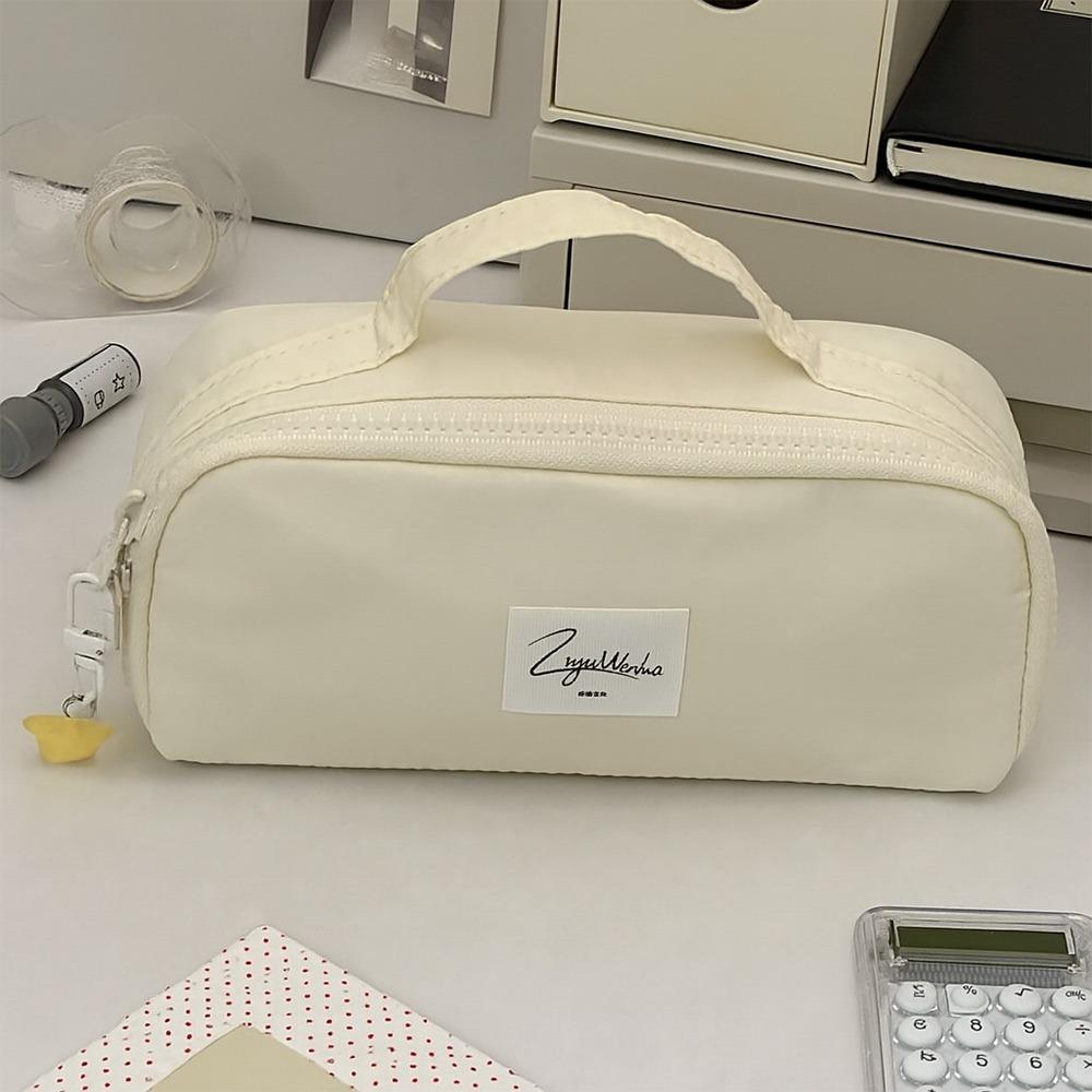 Multi-functional Dachshund Pencil Case Multi Layer Handheld Stationery Pouch Large Capacity Pen Bag Students