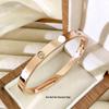 Women's Starry Sky Titanium Steel Bracelet: Fashionable, Simple, Diamond-Studded Nail Bangle, High-End Versatile Jewelry