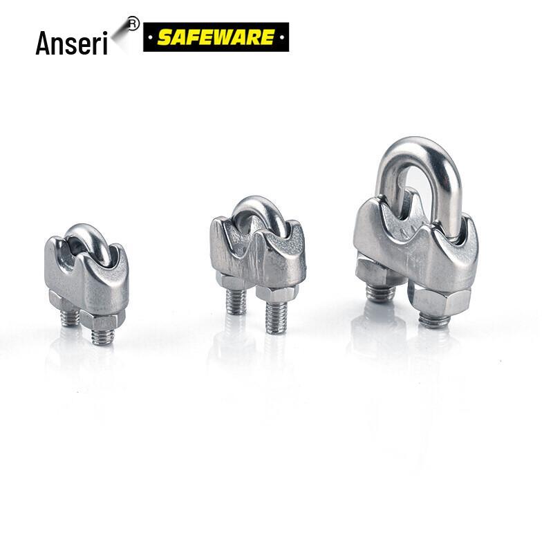 304 Stainless Steel U-Shaped Wire Rope Clamp 2mm Wire Rope Diameter
