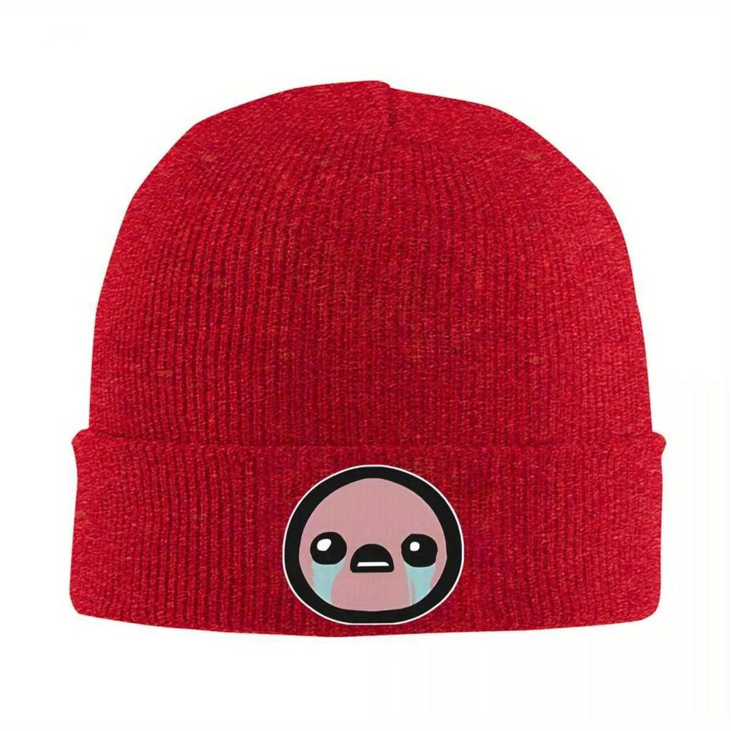 Crying Isaac Knitted Hat Beanie Autumn Winter Hats Warm Street The Binding Of Isaac Pixel Cap for Men Women Gifts
