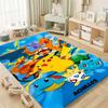 Pokémon-themed printed non-slip decorative rug, cute cartoon welcome mat, a great gift for friends and family.