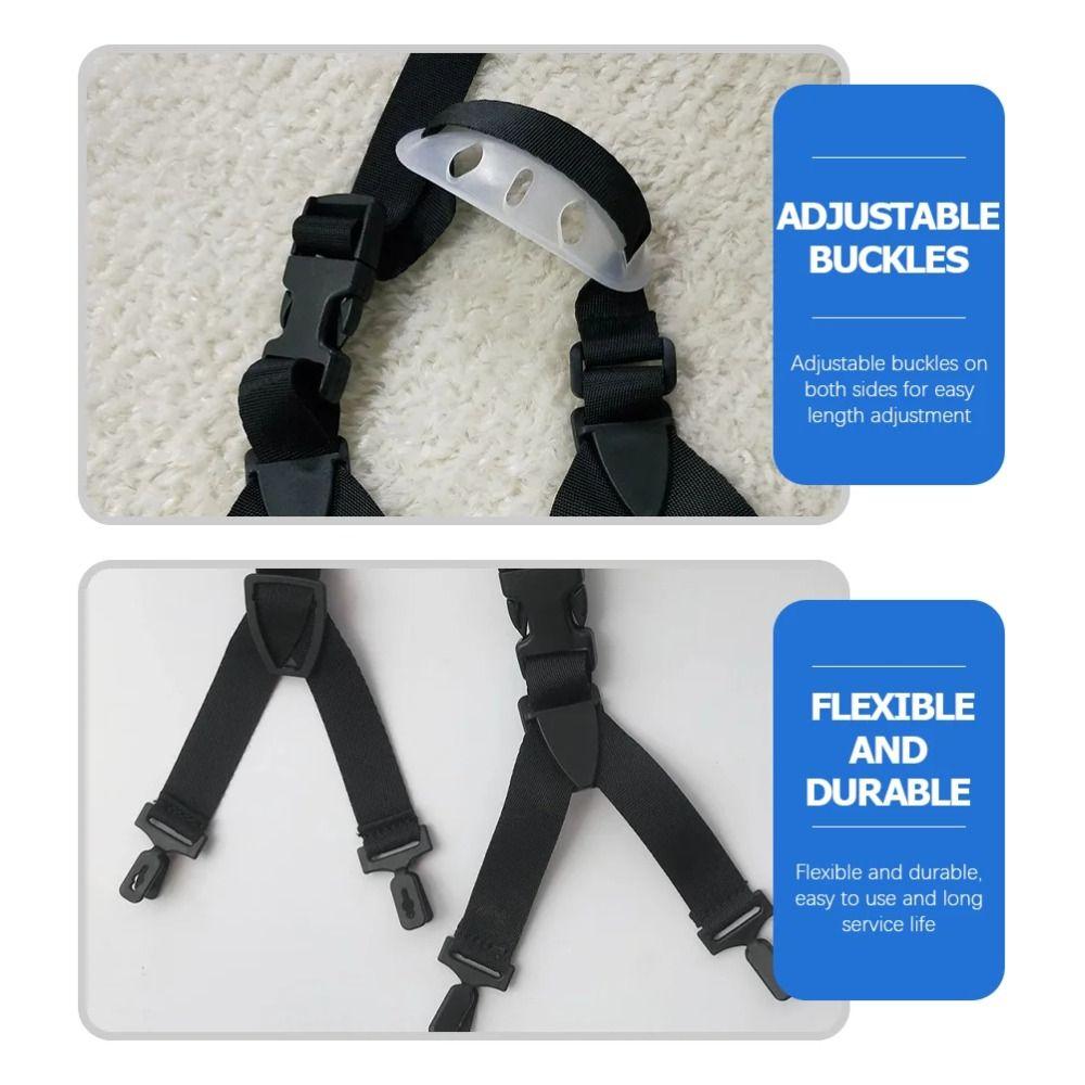 Wear-resistant Helmet Buckle Quick Release Helmet Chin Strap Hard Hats Chin Strap  with Chin Cup