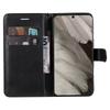 For Google Pixel 8 Leather Wallet Case with Strap Solid Color Phone Stand Cover