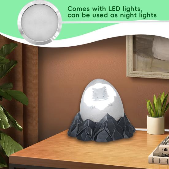 Dinosaur Night Light Desktop Baby Dinosaur Lamp Dinosaur in Egg