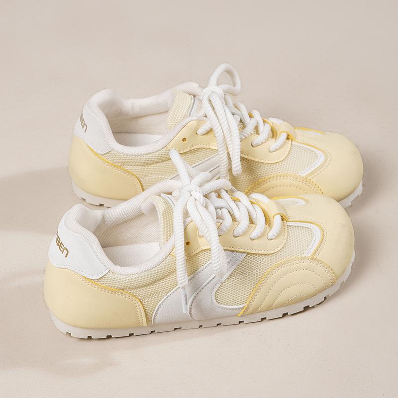 Lightweight thin-soled sports moral training shoes women's new spring and autumn versatile round head flat-soled casual shoes