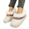European and American Snow Boots Winter New Bag Head Velvet Slippers Flat Bottom Foot Warm Cotton Shoes