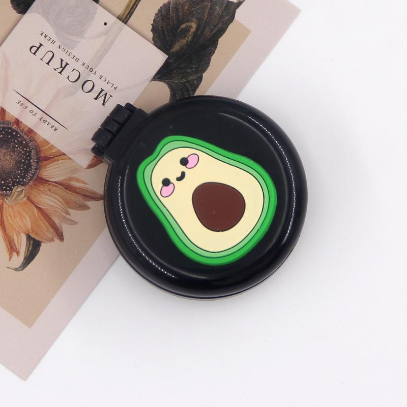 Cute Mini Folding Hair Combs with Mirror Portable for Travel Massage Comb for Women Girls Hair Brushes Styling Accessories