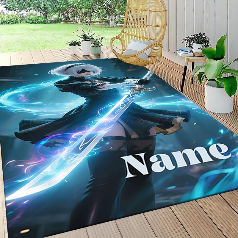 Custom Name Ghostly Urban Legends Carpet Rug Customizable Soft Washable Anti-Slip Home Living Room Sofa Mats Personalized Rug. 0909129